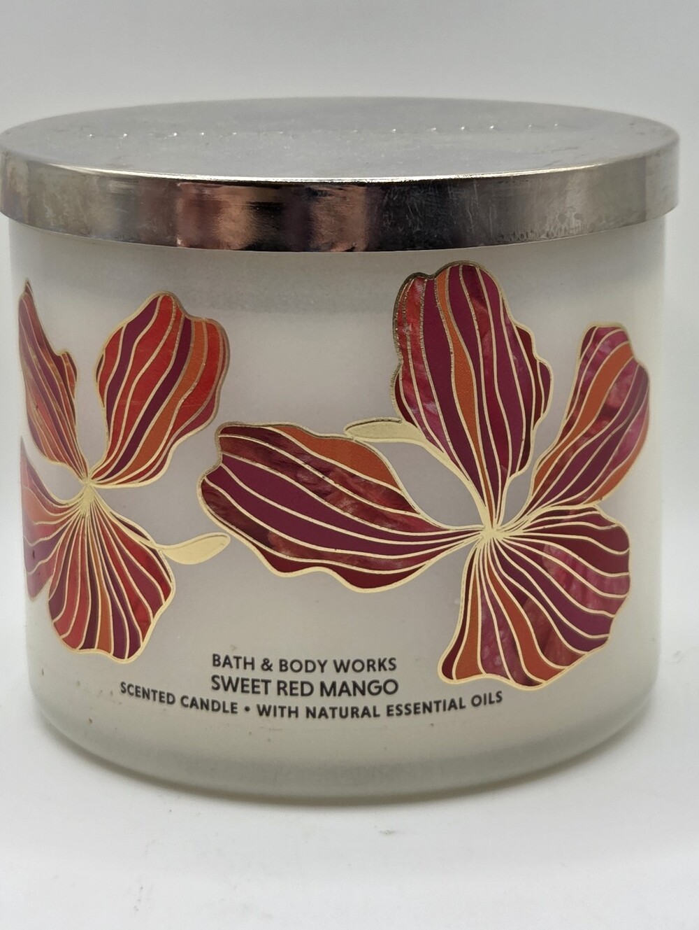 Bath & Body Works 3 Wick Candle Sweet Red Mango New!♡♡